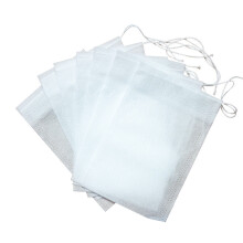 Pack of 100 Empty Drawstring Tea Bags-Drawstring 6x8cm