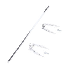 28cm/34cm Rod Stainless Steel Rotary Roast Chicken Skewer-B