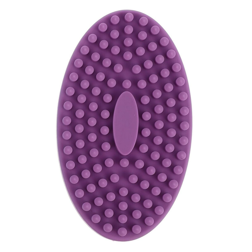 Silicone Bath Brush DualSided Soft Body Scrubber for Gentle Skin Exfoliation and Massage