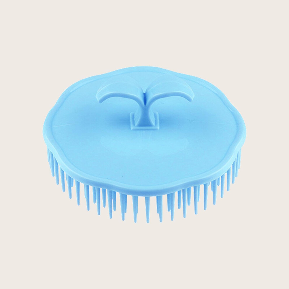 Unisex Scalp Massage Brush With Soft Silicone Bristles For Hair Washing, Ergonomic Wet And Dry Shampoo Brush