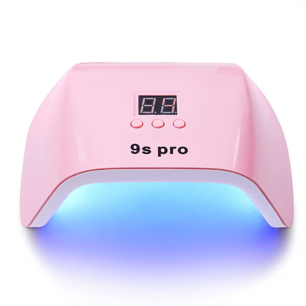 120W UV LED Nail Lamp with Auto Sensor Fast 9s Curing for Professional Gel Nails