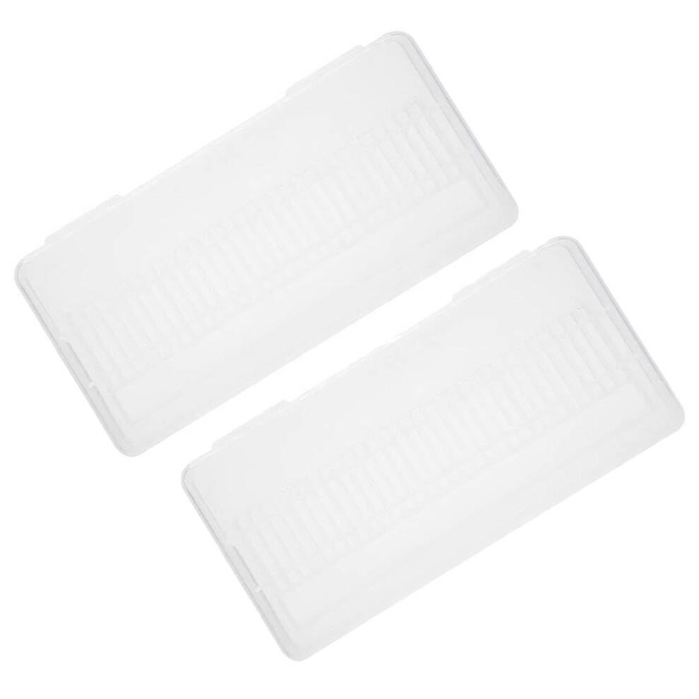 Nail Drill Bit Holder 30 Slot Clear Storage Case Dust Proof Organizer Box for Salon and Home