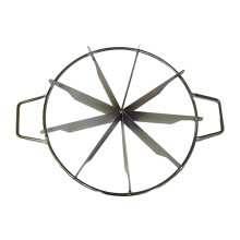 Stainless Steel Cake Slicer and Divider for Uniform Portions, 9 Slice Adjustable Cutter for Parties
