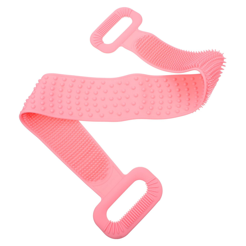 Silicone Back Scrubber for Shower DoubleSided Exfoliating Bath Brush with Massage Function