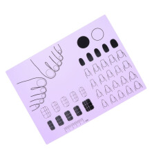 Nail Art Practice Mat Reusable Easy Clean Flexible Silicone Pad for Beginners and Professionals
