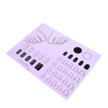 Reusable Silicone Nail Art Practice Mat Non Slip Washable Training Pad for Acrylic Nails