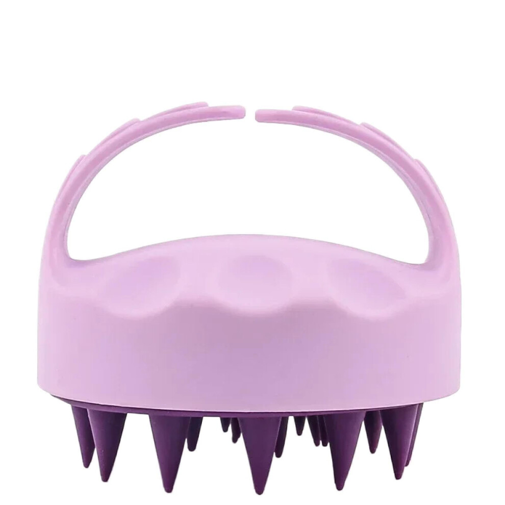 Silicone Scalp Massage Brush with Soft Bristles for Wet and Dry Hair Washing and Gentle Stimulation