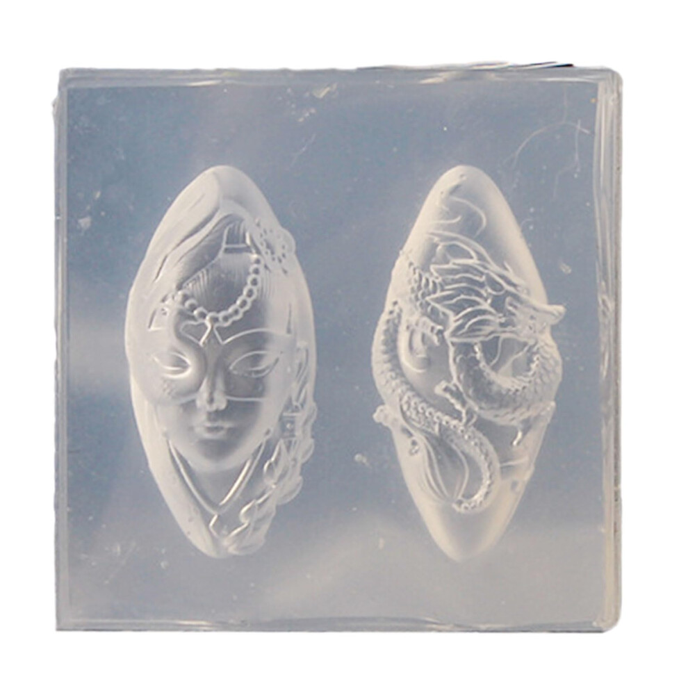 3D Nail Art Mold DragonThemed Reusable Silicone for Professional Nail Decoration