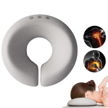 Massage Table Face Cradle Pillow with Memory Foam Comfort for Spa and Salon Neck Support (Grey)