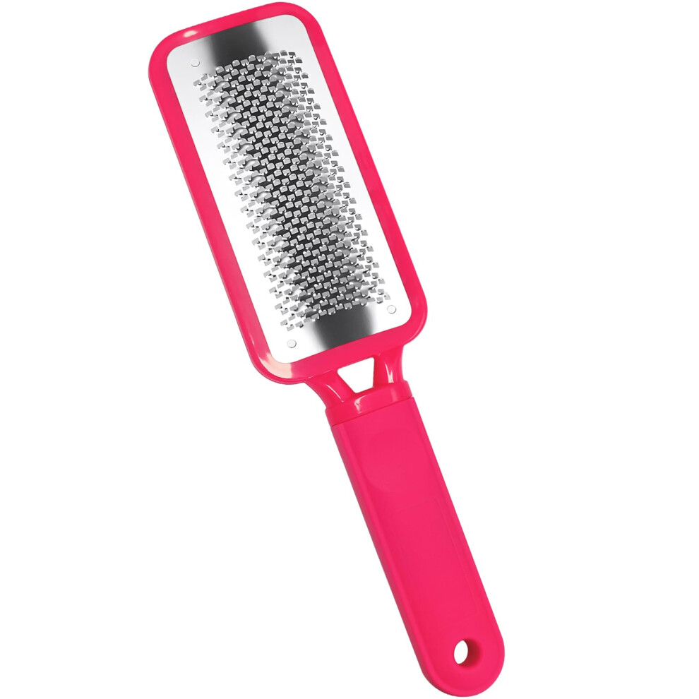 Red Foot Callus Remover With Ergonomic Stainless Steel Foot File For Dead Skin And Hard Skin Â