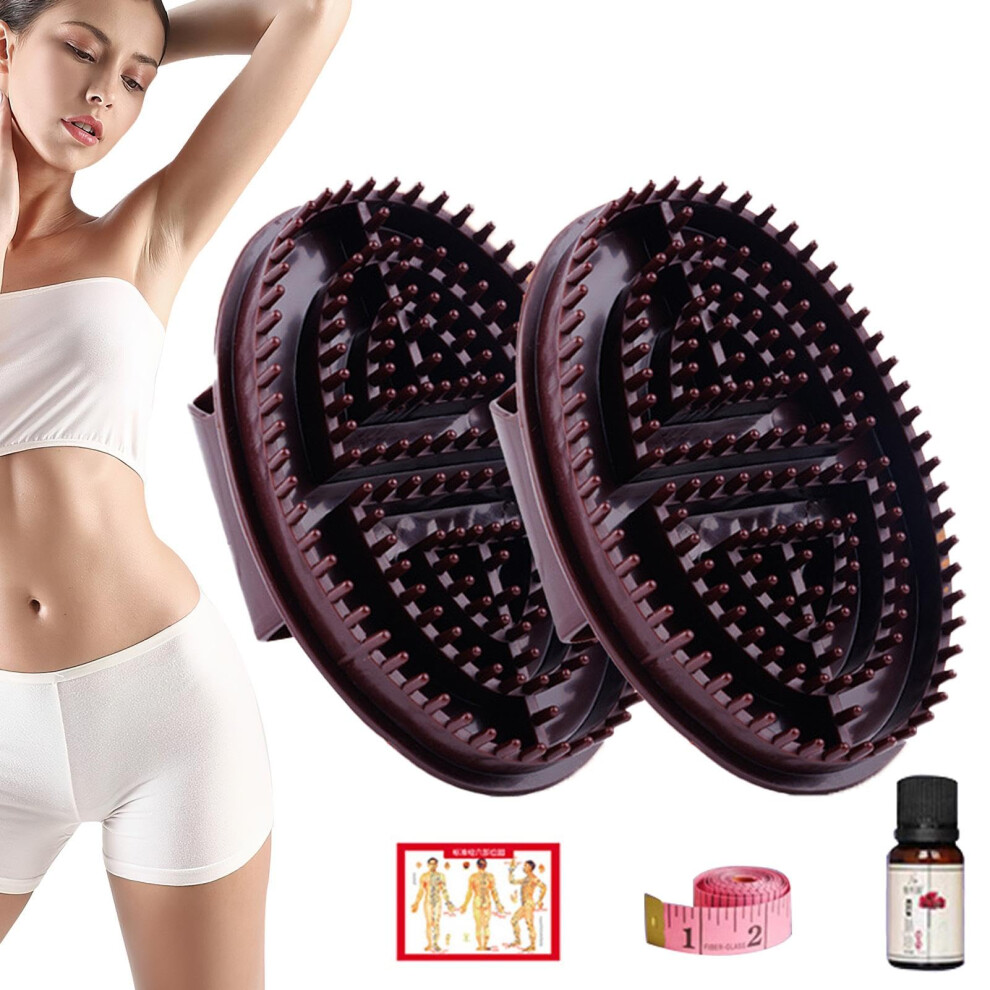 Massage Brush for Whole Body Relaxation, Ergonomic Comfort Grip Body Massage Comb for Spa Salon