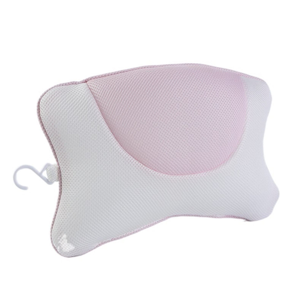 Bathtub Pillow with Breathable Fabric Comfort Quick Dry Hook for Head and Neck Support