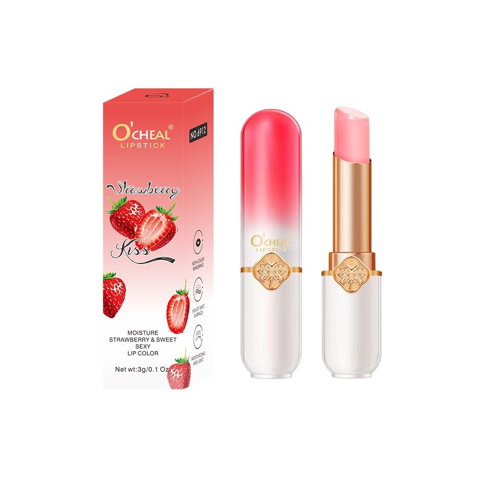 Peach Waterproof Long Lasting Lipstick With Temperature Changing Moisturizing Lip Balm For Hydrated Bold Finish