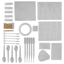 Hochwertige Silikonform mit leicht zu entformender Oberfläche, flexible und langlebige Konstruktion für DIY-Schmuck- und Bastelprojekte, breites