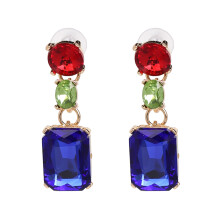 Einzigartiges Design, Strass-Ohrhänger mit schlichtem und zartem asymmetrischem Design aus einer Legierung, elegante Accessoires im Bohemian-Stil.