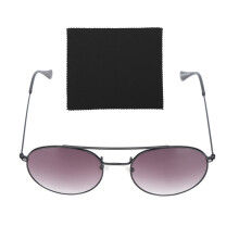 Elegante runde Aviator-Sonnenbrille mit Federscharnieren, Metallgehäuse und polarisierten Gläsern, leichte UV-Schutzbrille für Outdoor-Aktivitäten