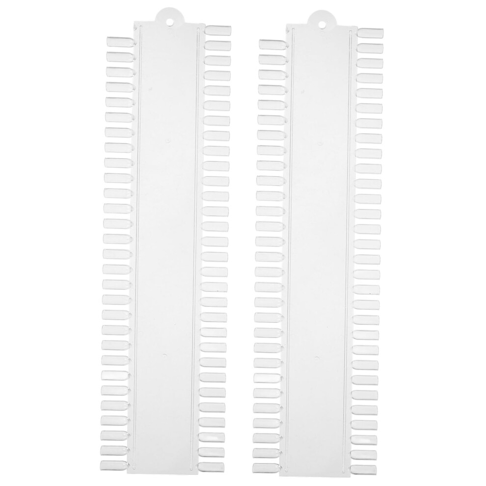 2pcs Nail Color Display Board for Nail Tips Practice, Compact Swatch Palette for Salons Beginners