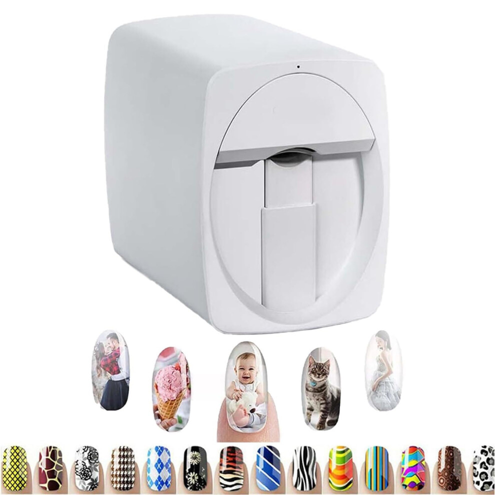 Automatic Nail Art Printer WiFi 3D Nail Printing with 2400DPI Resolution for Home and Salon