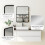 Homcom (M) HOMCOM Rectangular Mirror with Metal Frame, Decorative Wall Mirror, Black 6
