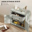 Homcom (Green) HOMCOM Sideboard, Kitchen Storage Cabinet w/ Adjustable Shelf, Drawer 4