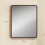 Homcom (M) HOMCOM Rectangular Mirror with Metal Frame, Decorative Wall Mirror, Black 3