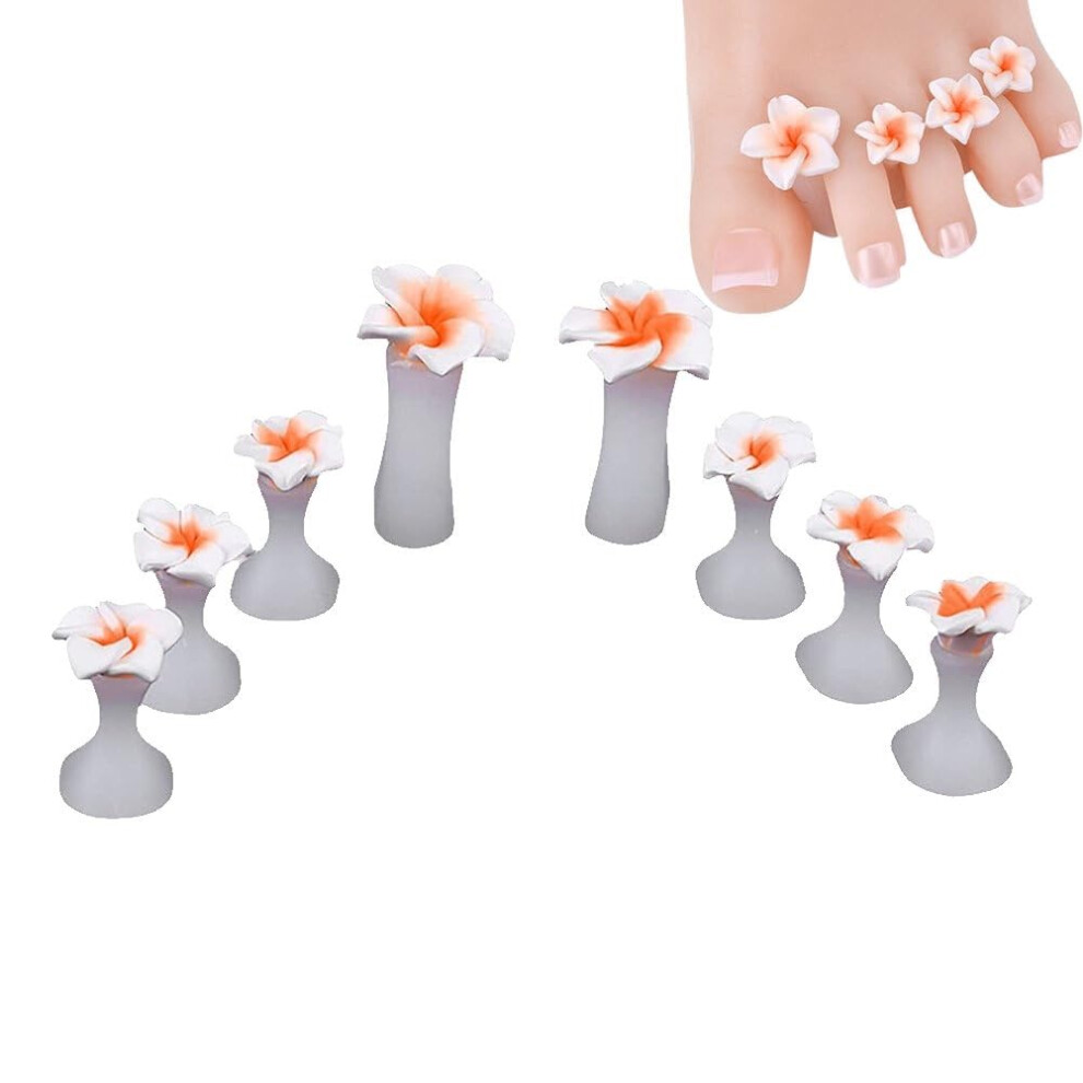 Toe Separators Silicone Toe Spacers for Pedicure Smudge Nail Painting Reusable Washable