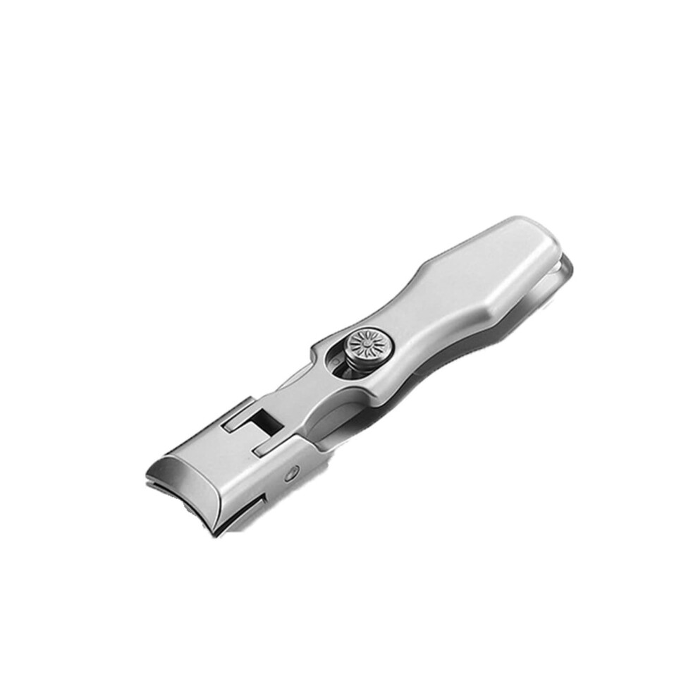 Stainless Steel Wide Jaw Nail Clipper for Thick Nails with AntiSplash Design and Precise Trimming