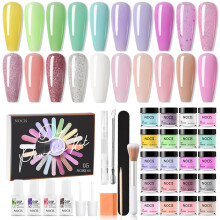 Dip Powder Nail Kit 20 Colors No UV Needed LongLasting Gloss Finish Complete Nail Art Set