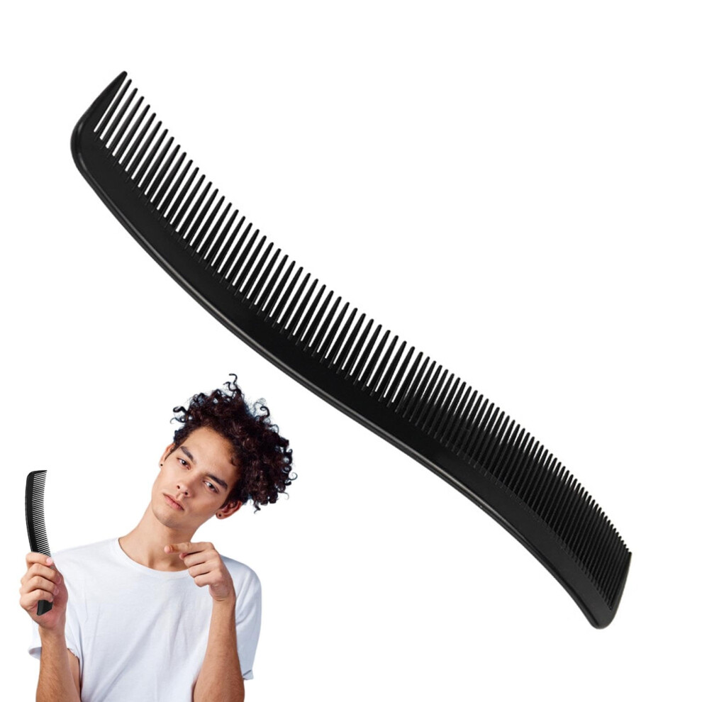 Unisex Professional Barber Comb With Curved Styling Guide And Antislip Ergonomic Grip For Precise Haircuts