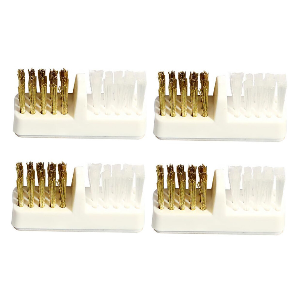 Nail Drill Bit Cleaning Brush Set 4pcs Copper Wire for Efficient Dust Removal and Salon Manicure Use