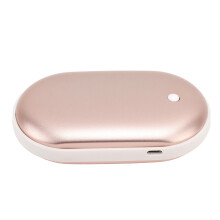 Chargeur portable en alliage d'aluminium 2400mAh, chaufferette de poche avec port USB