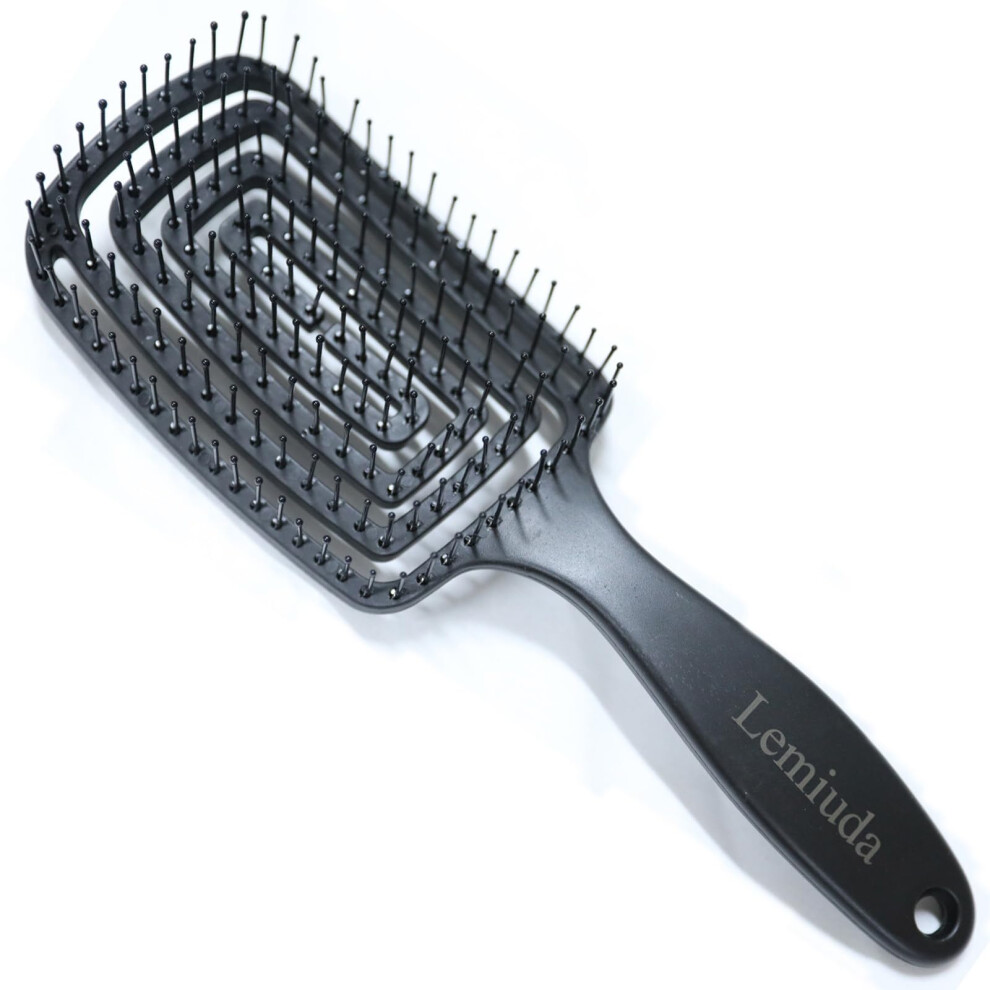 Detangling Hair Brush for Curly and Straight Hair with Gentle Scalp Massage and Comfort Grip