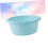 2pcs Large SkyBlue Plastic Wash Basin with AntiSlip Bottom for Kitchen and Bathroom Use 2