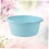 2pcs Large SkyBlue Plastic Wash Basin with AntiSlip Bottom for Kitchen and Bathroom Use 3