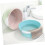 2pcs Large SkyBlue Plastic Wash Basin with AntiSlip Bottom for Kitchen and Bathroom Use 5
