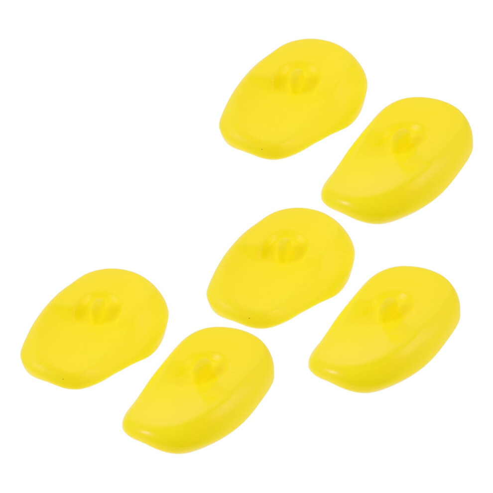 Hair Dye Ear Protectors Yellow Silicone Ear Covers Reusable Washable Ear Shields for Salon and Home