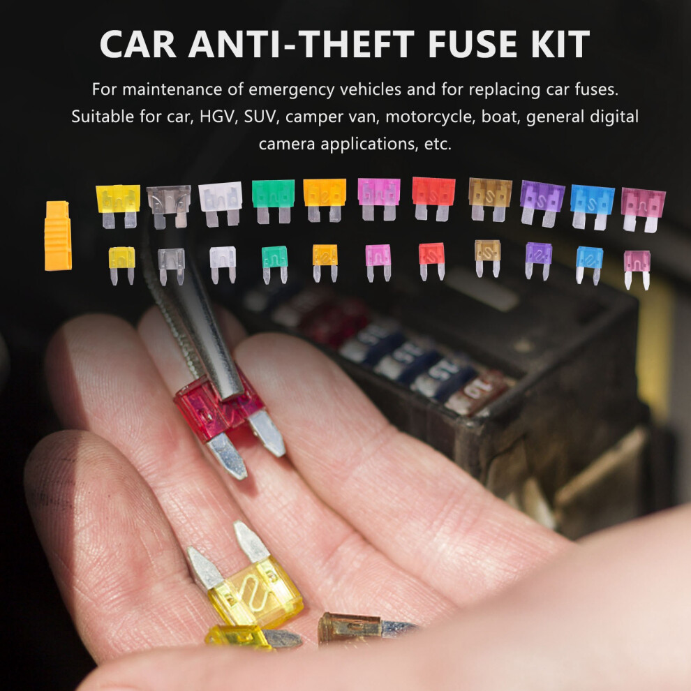 240Pcs Car Fuse Plug Fuse Splitter Fuse Kit (2A /3A /5A /7.5A /10A /15A /20A /25A /30A /35A /40A)With Fuse Puller 6031009818741