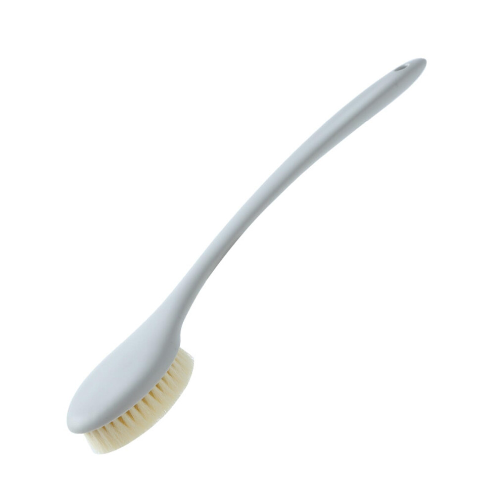 Shower Back Brush with Soft Bristles, Long Handle Bath Body Scrubber for Deep Exfoliation