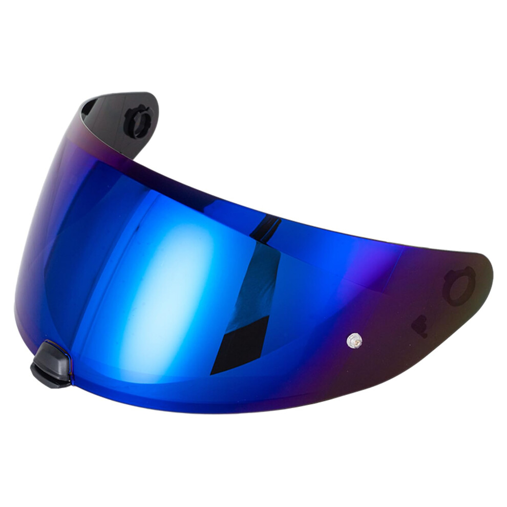 Replacement Motorcycle Helmet Visor For Fullface Helmets, Pc Lens, Easy Installation, Blue 9094768420706