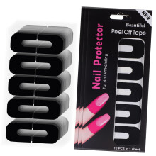 Nail Polish Protector Stickers 100 Sheets with Nonslip Surface and Easy Peel for Gel Manicure