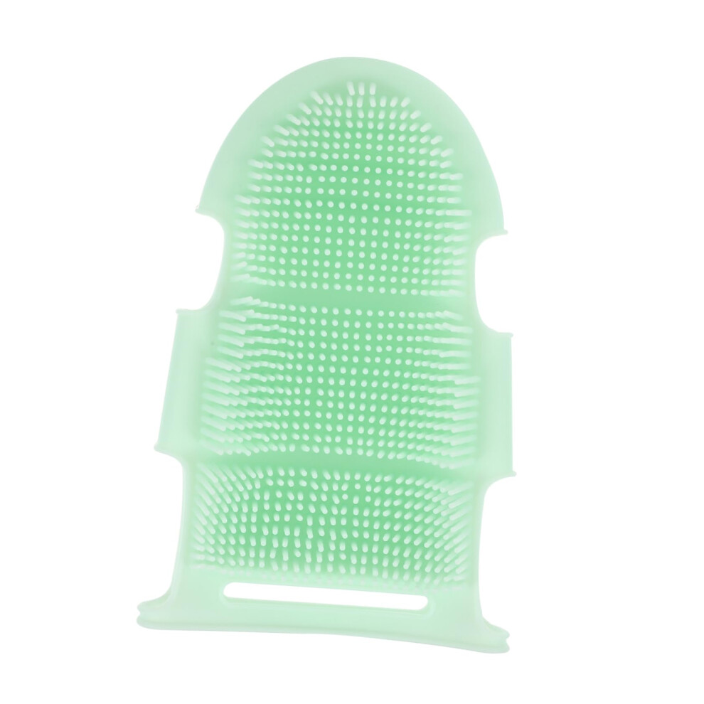 Bath Massage Brush Silicone Glove with Gentle Exfoliation for Adults and Kids Body Cleansing
