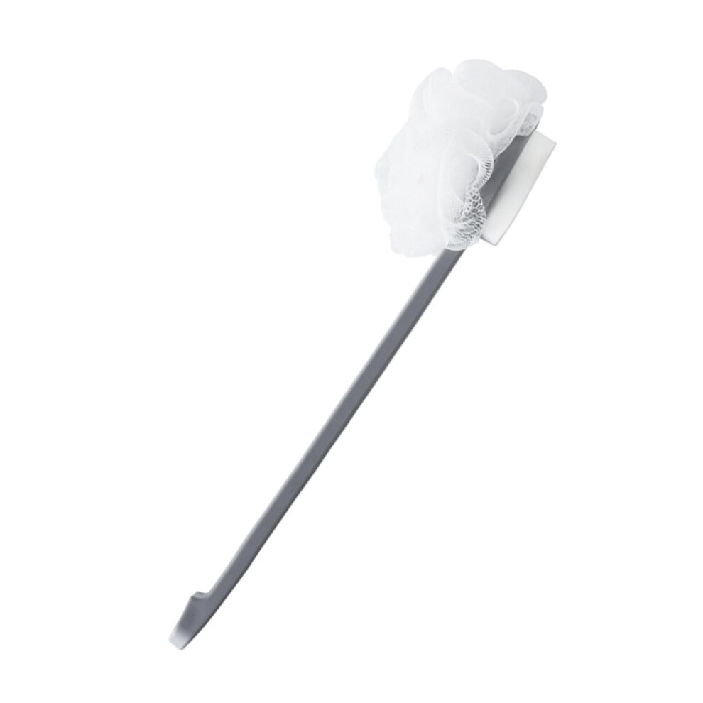 DoubleSided Shower Body Brush with Long Handle Back Scrubber for Exfoliating Wet or Dry Skin