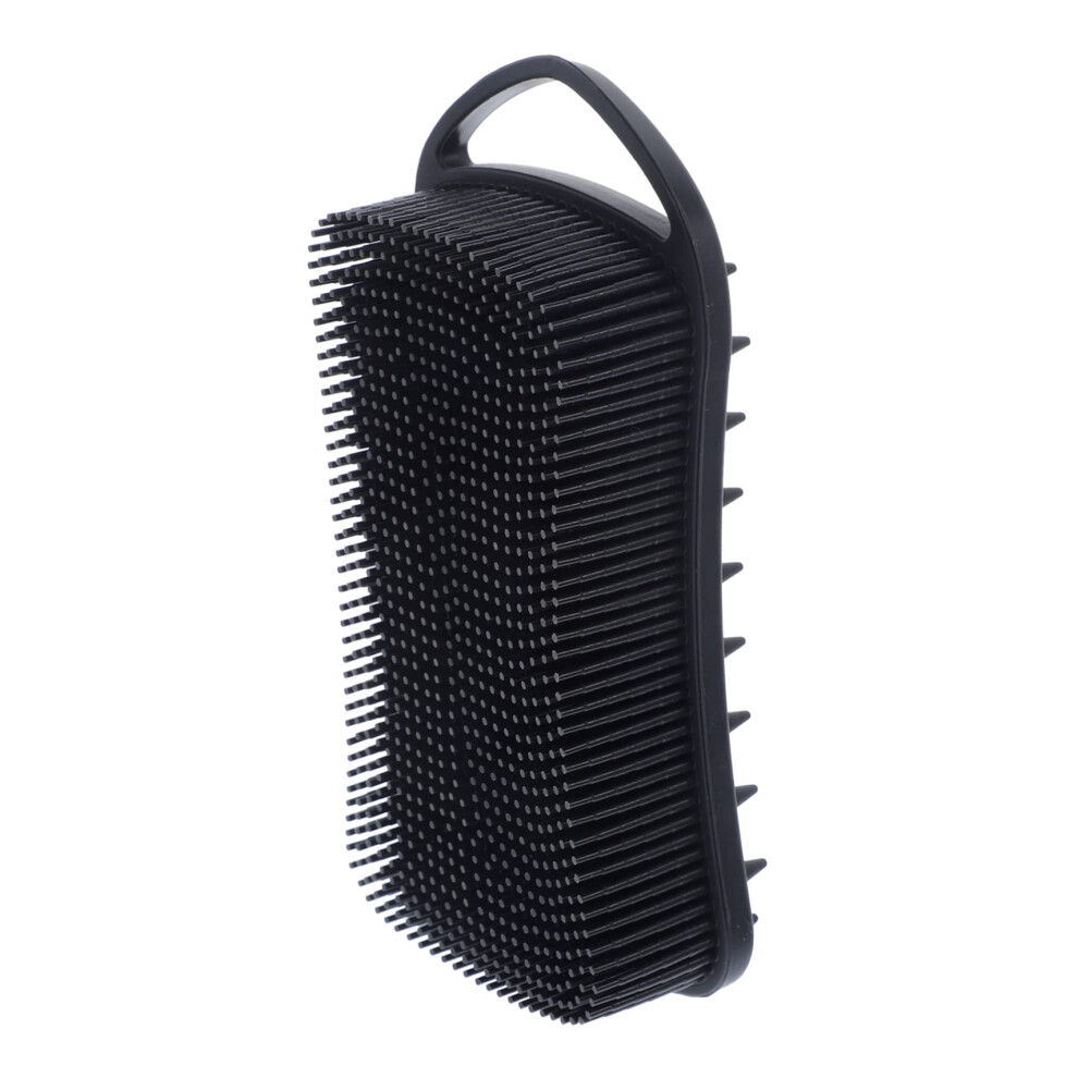 Silicone Body Scrubber for Exfoliating and Gentle Skin Massage with Ergonomic Grip and Hanging Loop