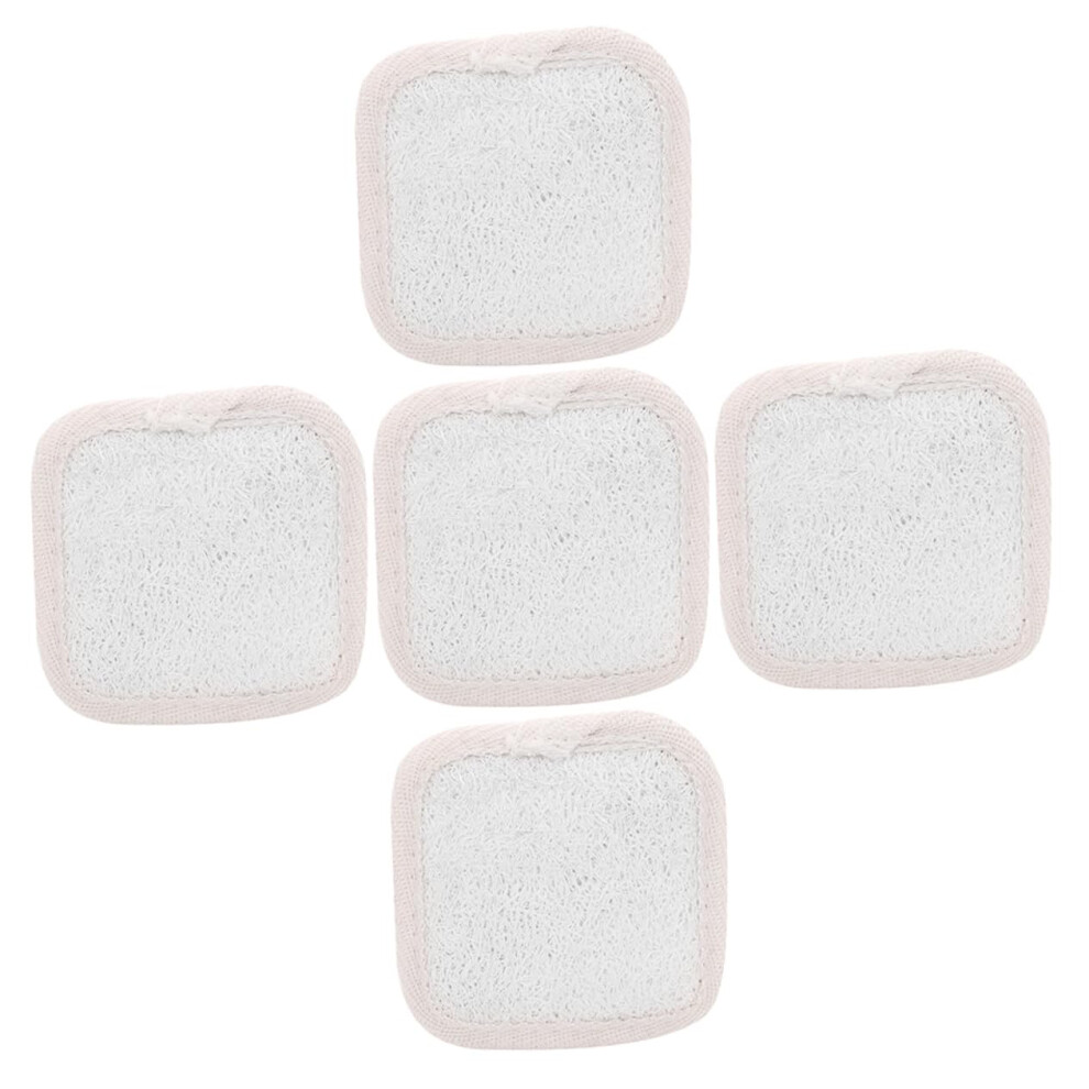 5pcs Loofah Sponge Bath Shower Scrubber for Gentle Skin Exfoliation and Rich Foaming