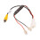 2Pcs 4 Pin Car Reverse Camera Retention Wiring Harness Cable Plug Adapter Connector Fit for 5
