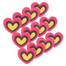 20pcs Heart Shaped Nail Buffer Blocks and EVA Nail Files for Manicure on Natural and False Nails