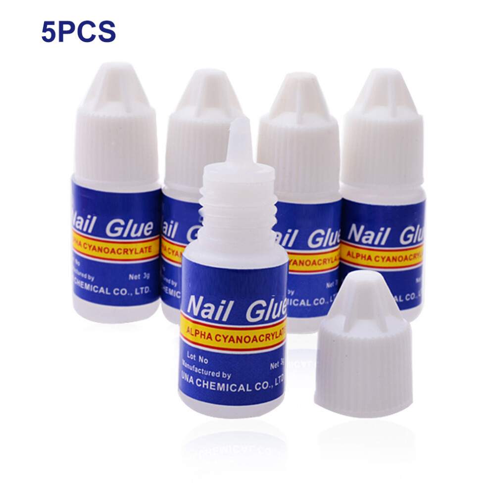 Adhesive for False Nails, Acid Odorless Nail Glue with High Viscosity for a Perfect and Firm Bond, Suitable for Salon and Home Use