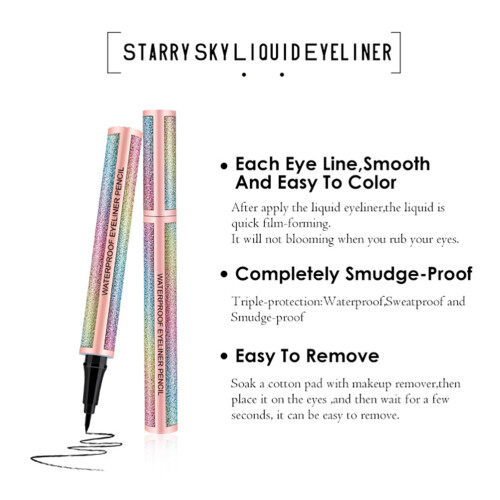 Glamorous Eye Kit, Αδιάβροχη Μάσκαρα & Μαύρο Eyeliner, Υποαλλεργικό, Μακράς Διάρκειας, Εύκολο 2