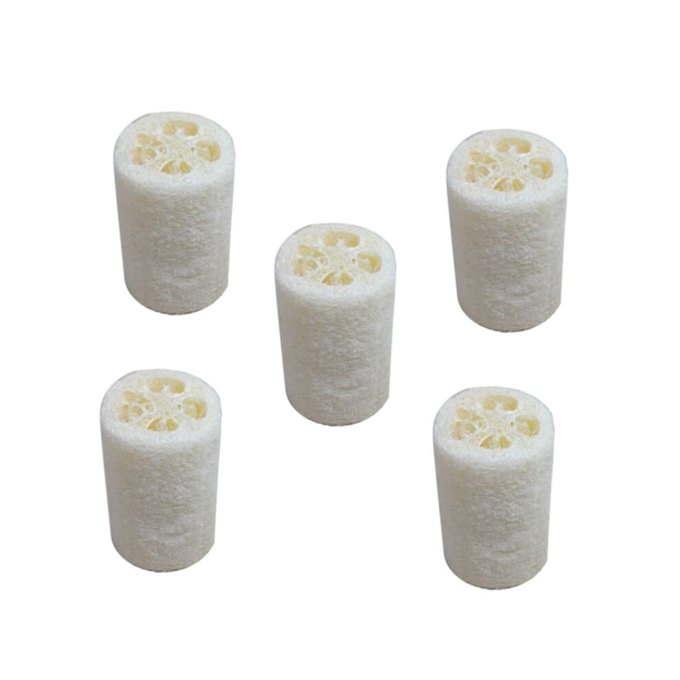 5pcs Natural Loofah Sponge Body Scrubber for Gentle Exfoliation and Dual Purpose Use