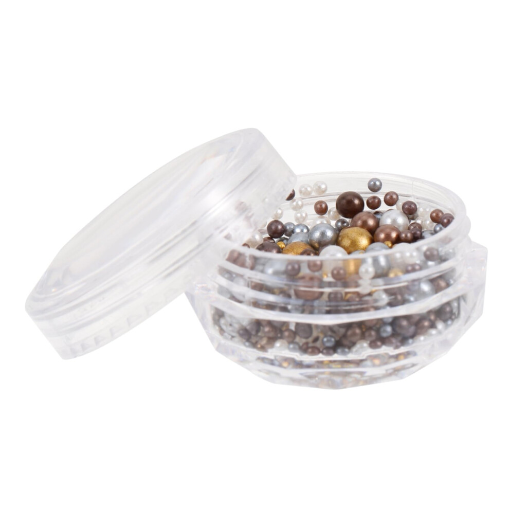 Nail Art Pearls and Mixed Beads Nail Charms for Manicure DIY Acrylic Gel Nails LongLasting Shine
